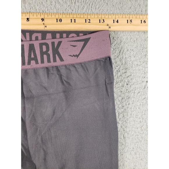 Gymshark Pants Women's Small Gray Pull On Leggings Nylon Stretch Casual Yoga - Picture 6 of 12